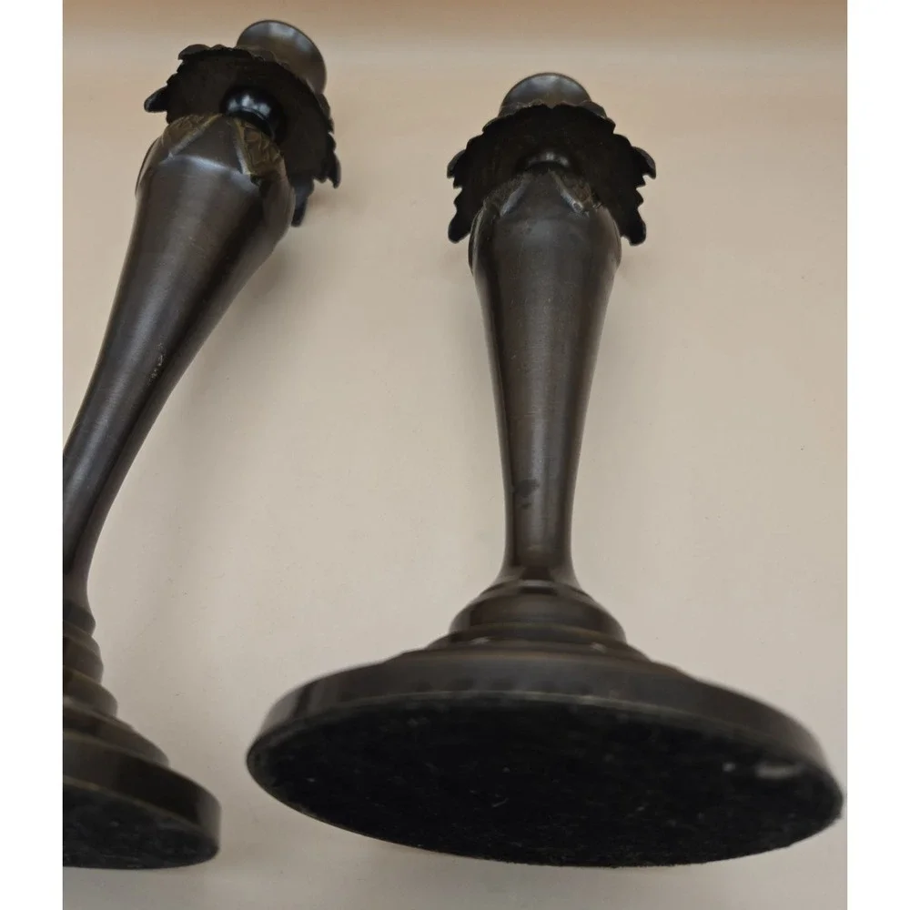 Brass Palm Candel Holders Two Sizes‎